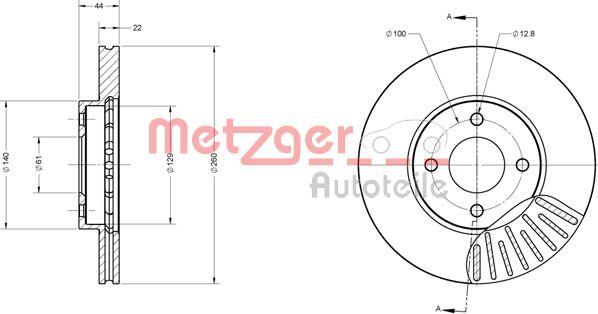 Metzger 6110680 - Əyləc Diski furqanavto.az