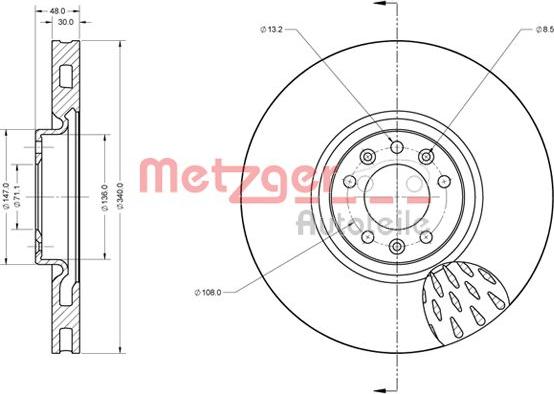 Metzger 6110628 - Əyləc Diski furqanavto.az