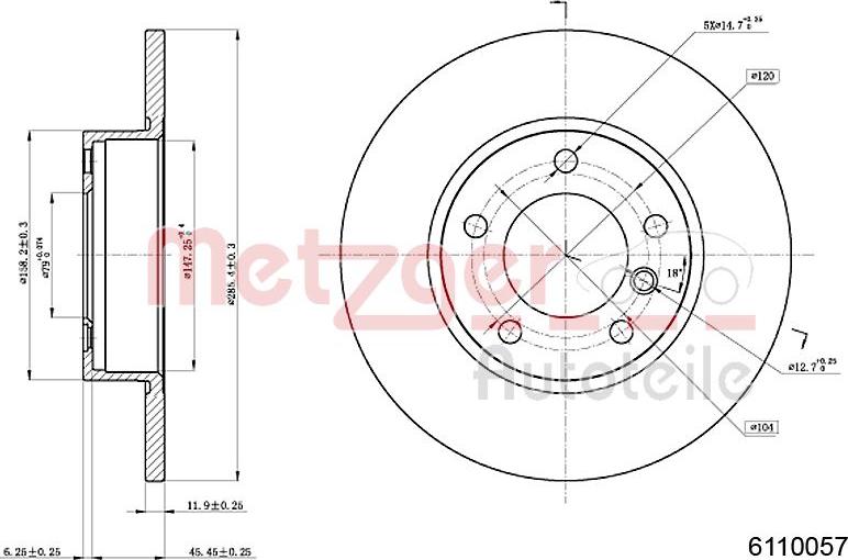 Metzger 6110057 - Əyləc Diski furqanavto.az