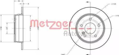 Metzger 6110505 - Əyləc Diski furqanavto.az