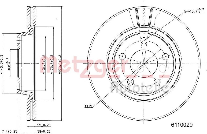 Metzger 6110029 - Əyləc Diski furqanavto.az