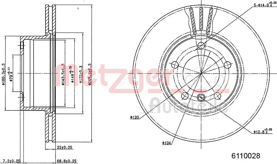 Metzger 6110028 - Əyləc Diski furqanavto.az