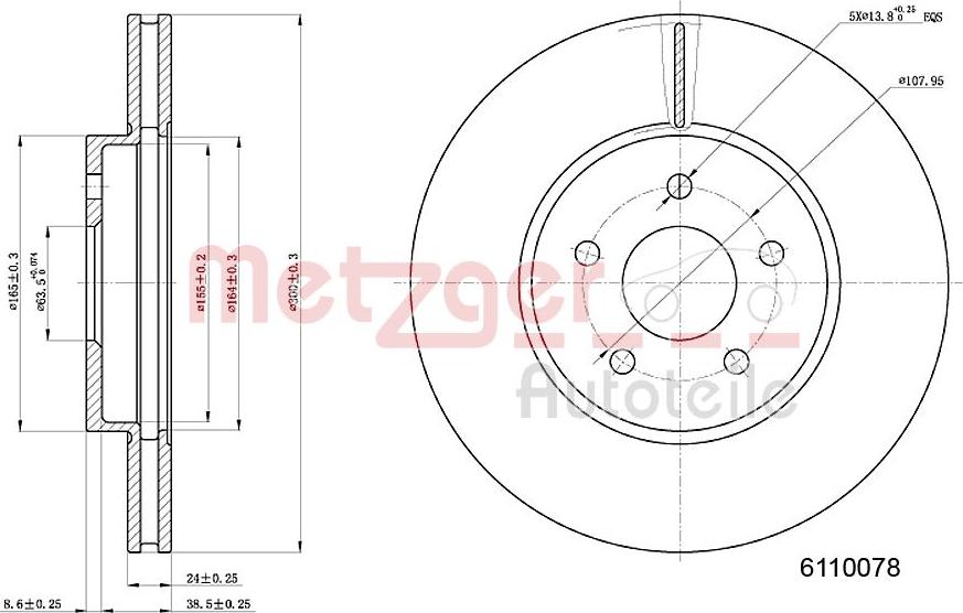 Metzger 6110078 - Əyləc Diski furqanavto.az