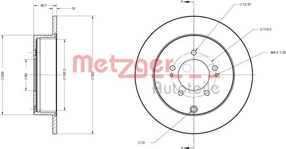 Metzger 6110197 - Əyləc Diski furqanavto.az