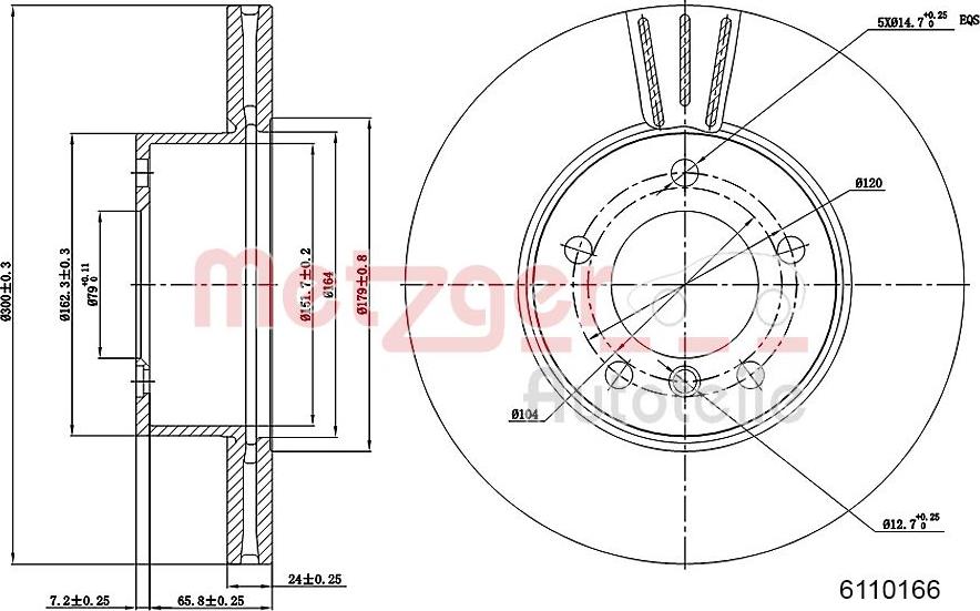 Metzger 6110166 - Əyləc Diski furqanavto.az