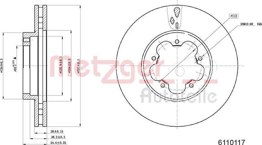 Metzger 6110117 - Əyləc Diski furqanavto.az