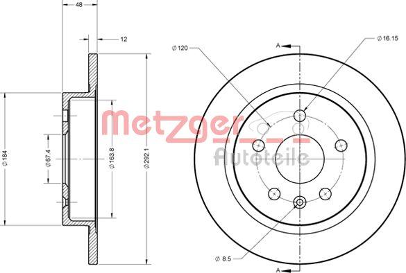 Metzger 6110188 - Əyləc Diski furqanavto.az