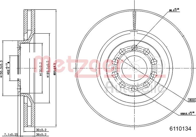 Metzger 6110134 - Əyləc Diski furqanavto.az