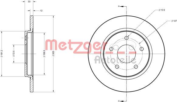 Metzger 6110120 - Əyləc Diski furqanavto.az