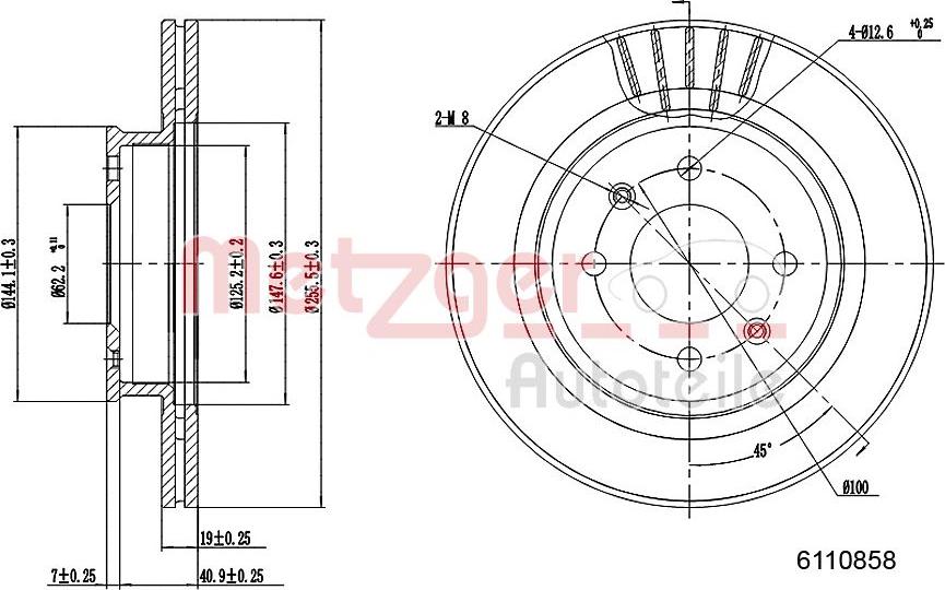 Metzger 6110858 - Əyləc Diski furqanavto.az