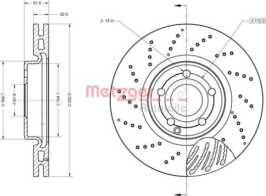 Metzger 6110867 - Əyləc Diski furqanavto.az