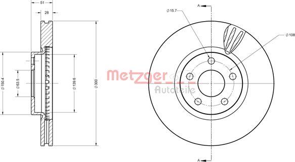 Metzger 6110814 - Əyləc Diski furqanavto.az