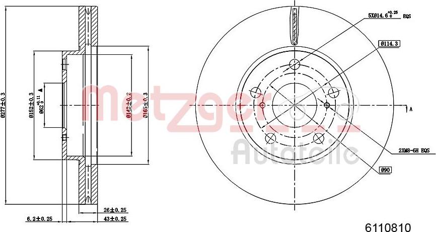 Metzger 6110810 - Əyləc Diski furqanavto.az