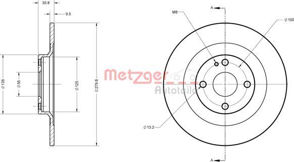 Metzger 6110833 - Əyləc Diski furqanavto.az