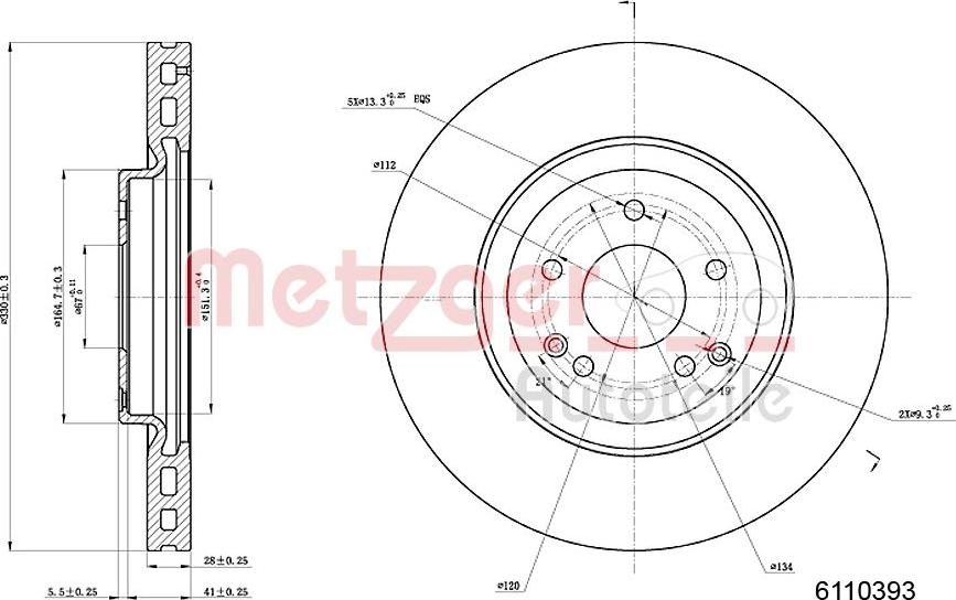 Metzger 6110393 - Əyləc Diski furqanavto.az