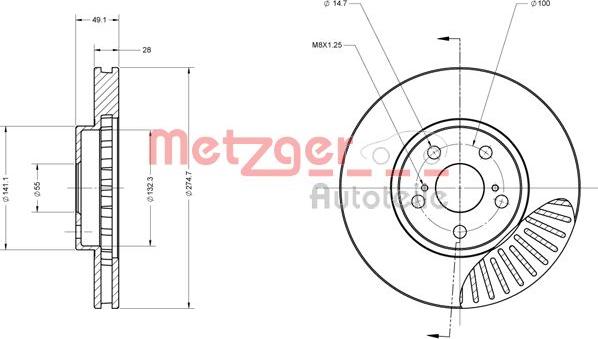 Metzger 6110315 - Əyləc Diski furqanavto.az