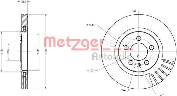 Metzger 6110385 - Əyləc Diski furqanavto.az