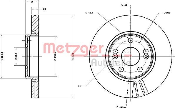 Metzger 6110386 - Əyləc Diski furqanavto.az