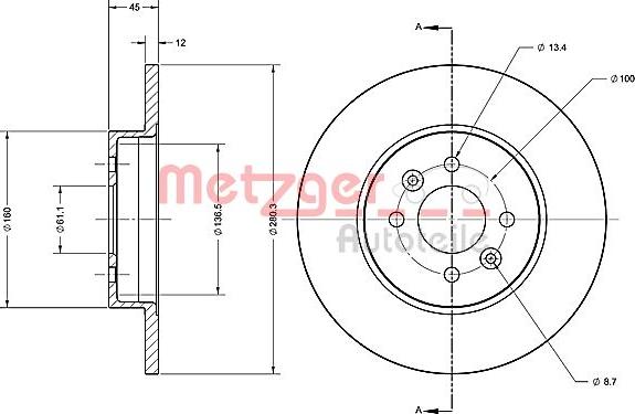 Metzger 6110321 - Əyləc Diski furqanavto.az