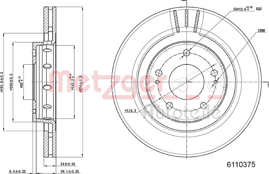 Metzger 6110375 - Əyləc Diski furqanavto.az