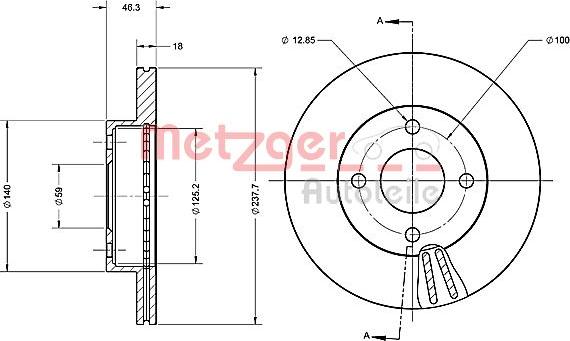 Metzger 6110292 - Əyləc Diski furqanavto.az