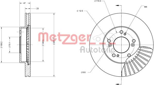 Metzger 6110249 - Əyləc Diski furqanavto.az