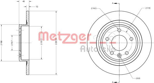 Metzger 6110247 - Əyləc Diski furqanavto.az