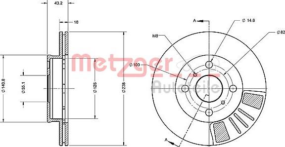 Metzger 6110269 - Əyləc Diski furqanavto.az