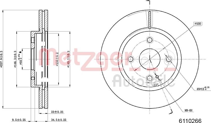 Metzger 6110266 - Əyləc Diski furqanavto.az