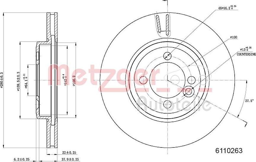 Metzger 6110263 - Əyləc Diski furqanavto.az