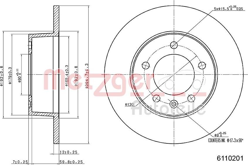 Metzger 6110201 - Əyləc Diski furqanavto.az