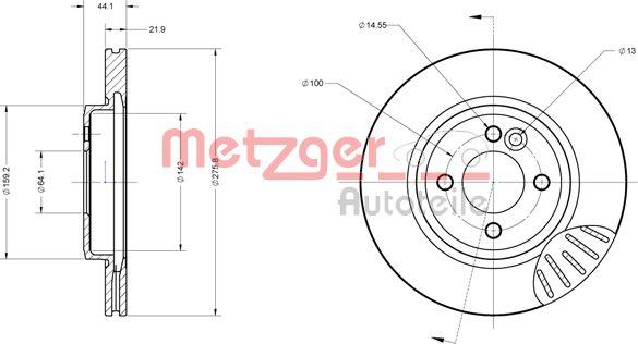 Metzger 6110207 - Əyləc Diski furqanavto.az