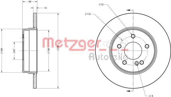 Metzger 6110218 - Əyləc Diski furqanavto.az