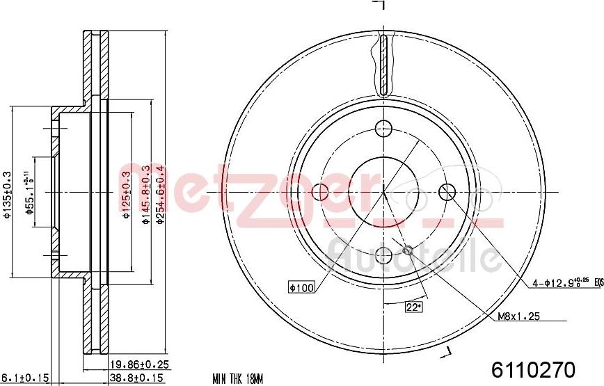 Metzger 6110270 - Əyləc Diski furqanavto.az