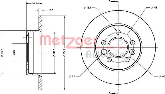 Metzger 6110273 - Əyləc Diski furqanavto.az