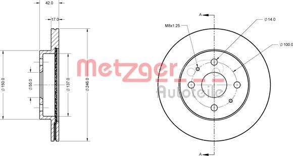 Metzger 6110277 - Əyləc Diski furqanavto.az