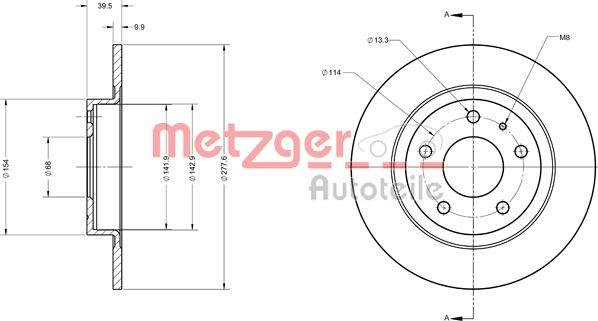 Metzger 6110740 - Əyləc Diski furqanavto.az