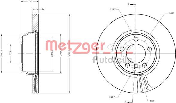 Metzger 6110743 - Əyləc Diski furqanavto.az