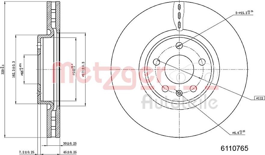 Metzger 6110765 - Əyləc Diski furqanavto.az