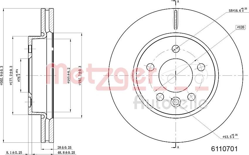 Metzger 6110701 - Əyləc Diski furqanavto.az