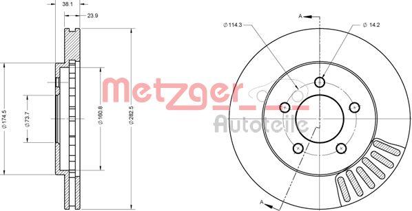 Metzger 6110708 - Əyləc Diski furqanavto.az