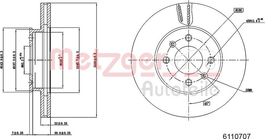 Metzger 6110707 - Əyləc Diski furqanavto.az