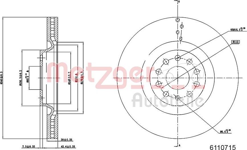 Metzger 6110715 - Əyləc Diski furqanavto.az