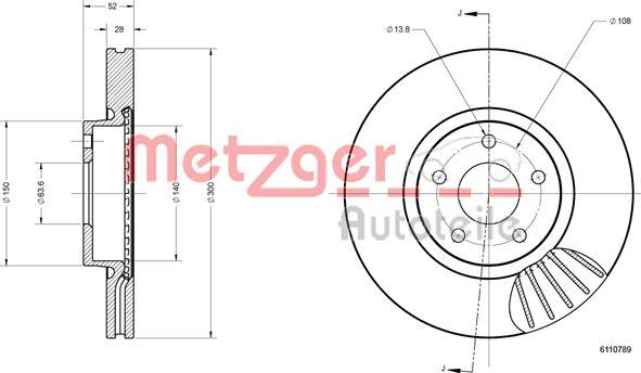 Metzger 6110789 - Əyləc Diski furqanavto.az