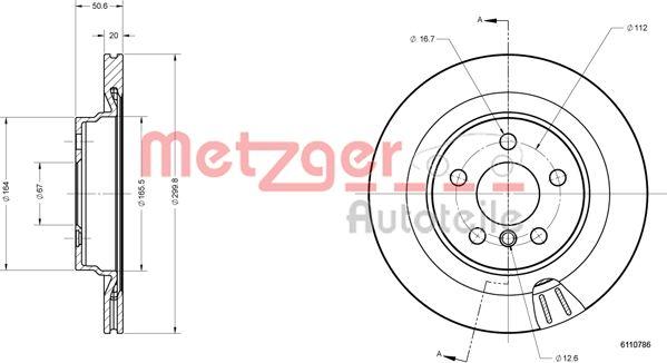 Metzger 6110786 - Əyləc Diski furqanavto.az