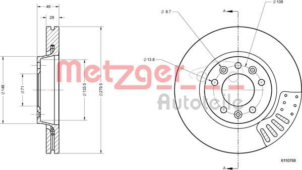 Metzger 6110788 - Əyləc Diski furqanavto.az