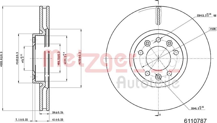 Metzger 6110787 - Əyləc Diski furqanavto.az