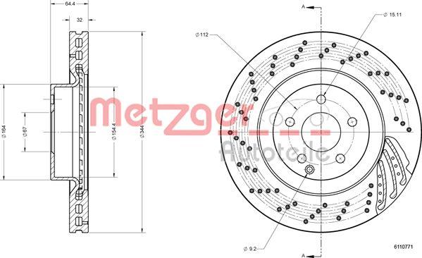 Metzger 6110771 - Əyləc Diski furqanavto.az