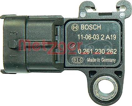 Metzger 0906134 - Sensor, suqəbuledici manifold təzyiqi furqanavto.az