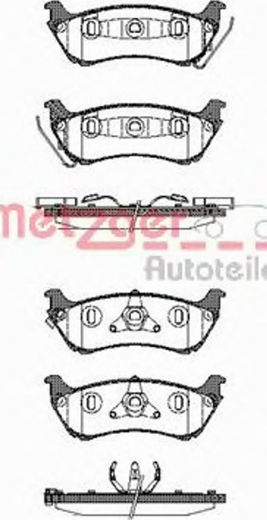 Metzger 069801 - Əyləc altlığı dəsti, əyləc diski furqanavto.az